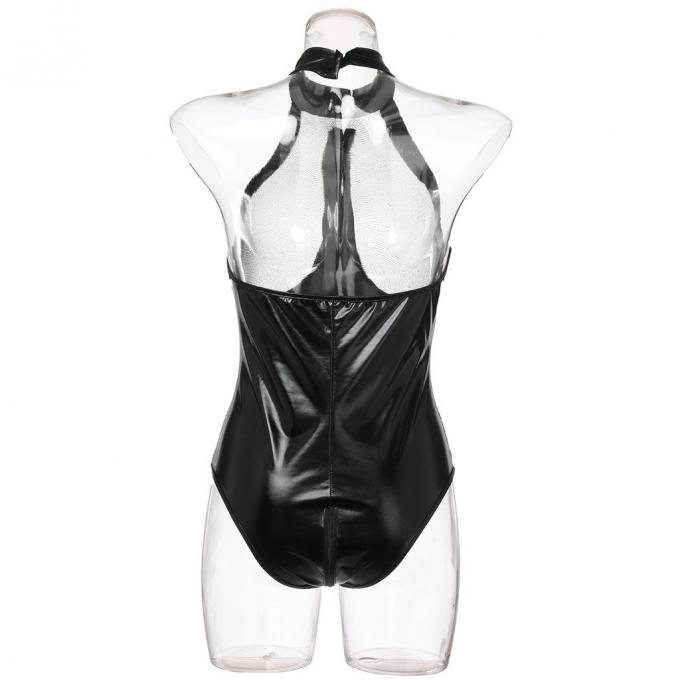 Ερωτικό προκλητικό Lingerie πλέγματος δέρματος ερωτικό Teddy φύλων προκλητικό Lingerie φερμουάρ κορσέδων Babydoll