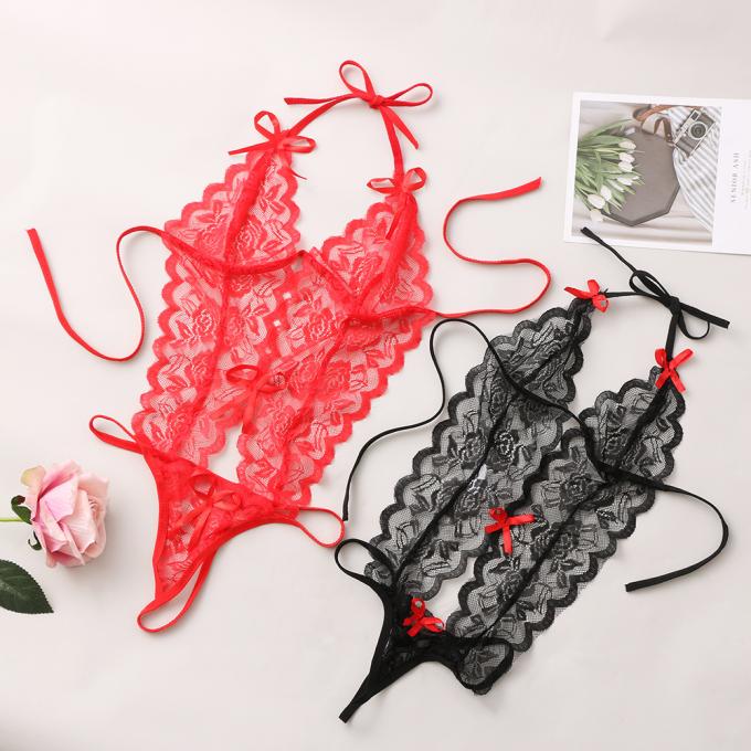 2020 τριών σημείων προκλητικό Lingerie προοπτικής δαντελλών ενός κομματιού