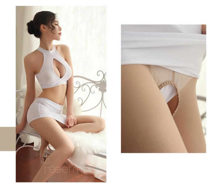 Τοπ απαρίθμηση 4new υψηλή - καυτό προκλητικό Lingerie γυναικών ποιοτικών Fioyia005 διαφανές αμάνικο κομπινεζόν