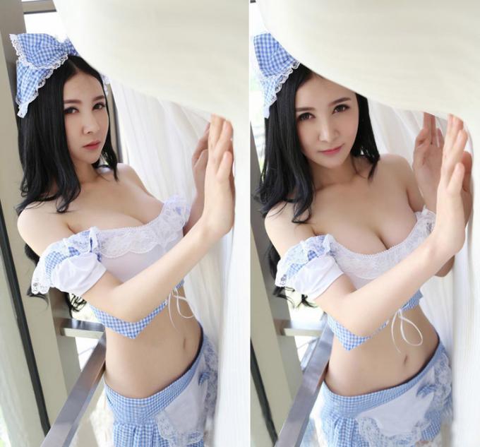 Καυτό πώλησης Fioyia014 Cosplay προκλητικό Lingerie Tuspenders κοριτσιών διαφανές