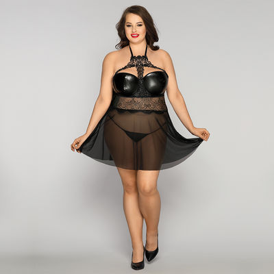 Κοισμένος διαφανείς πυτζάμες 70kg Babydoll Chemise πιτζαμάτων δαντελλών