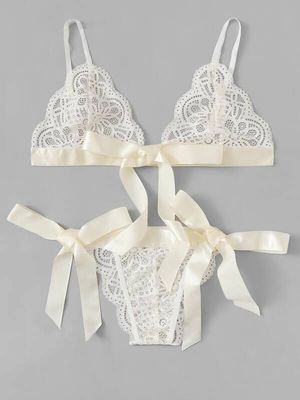 Β-λαιμός ανοικτό πίσω 3XL 4XL συν Lingerie Babydoll την άσπρη δαντέλλα σφεντονών κομπινεζόν
