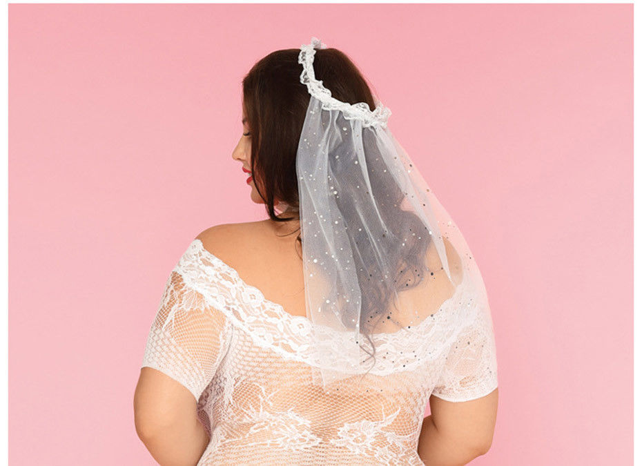 Καυτός ερωτικός συν Lingerie Babydoll το μεγάλο γαμήλιο 85kg ελεύθερο μέγεθος κιλοτών γυναικών