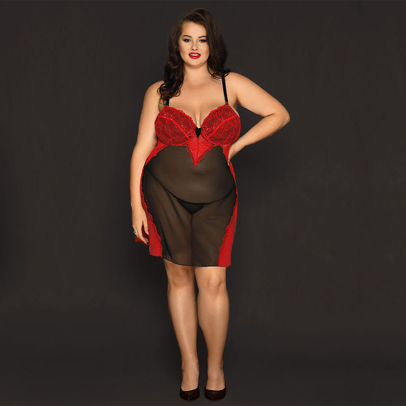 Κοισμένος διαφανείς πυτζάμες 70kg Babydoll Chemise πιτζαμάτων δαντελλών