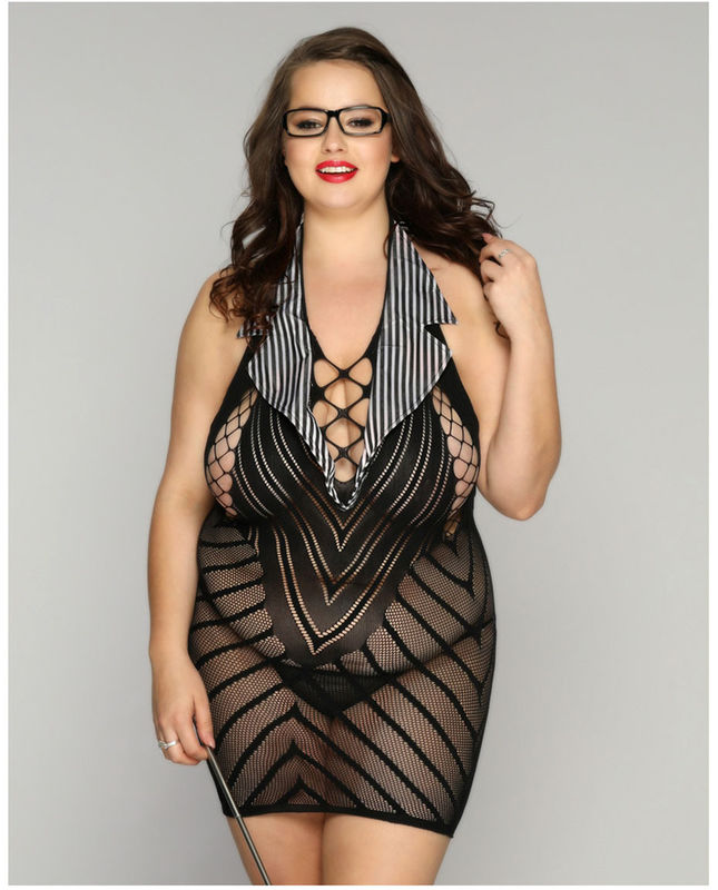 Σχολείο 95cm δασκάλων Lingerie μ-XXL Cosplay μέσης προκλητικό ενός κομματιού κομπινεζόν δαντελλών
