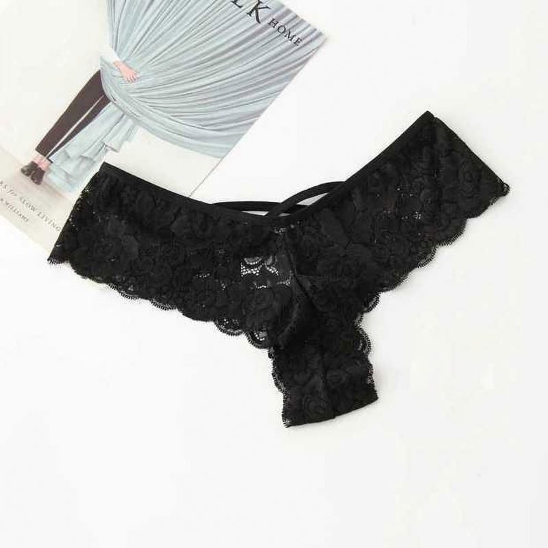 Knickers γ-σειράς 4XL 5XL νάυλον μαύρα Knickers εσώρουχων γυναικών δαντελλών προκλητικά