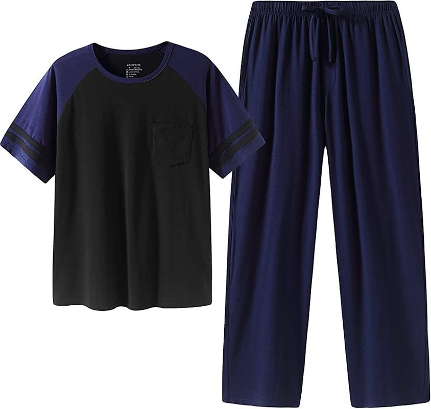 2XL Λ των ατόμων πιτζαμάτων θερμό σύνολο κοστουμιών νύχτας πυτζαμών Two-Piece πλεκτό