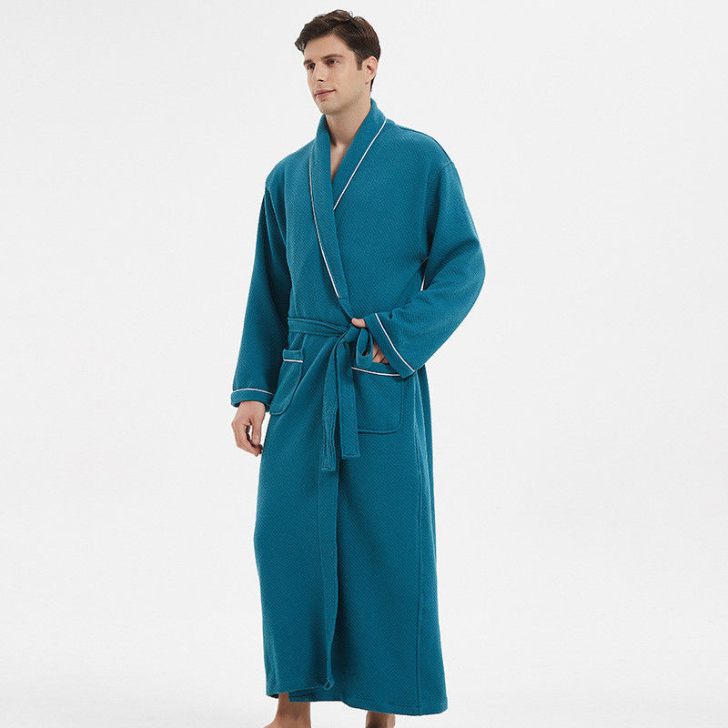 Συν Loungewear των ατόμων θερμές πυτζάμες υφάσματος βαμβακιού πιτζαμάτων τις στερεές για τα άτομα