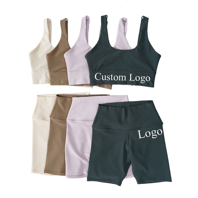 Άκρη Lifying ραβδωτό άνευ ραφής Activewear XL περικνημίδες γιόγκας XXL Spandex και τοπ σύνολο