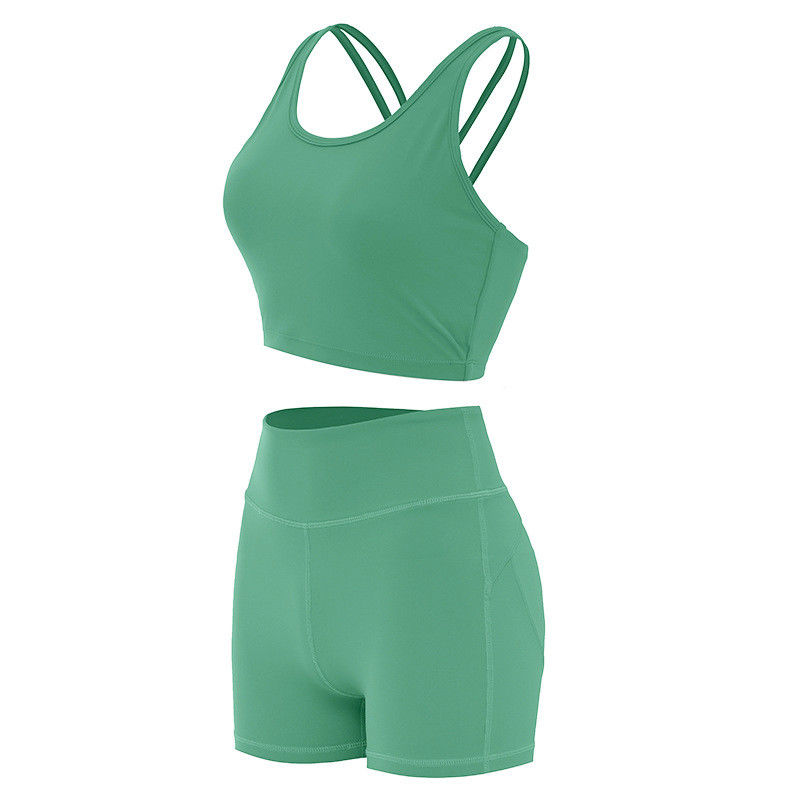 Άκρης Lifying σορτς θηλυκά σύνολα Activewear Workout αθλητικών στηθοδέσμων ραβδωτά άνευ ραφής