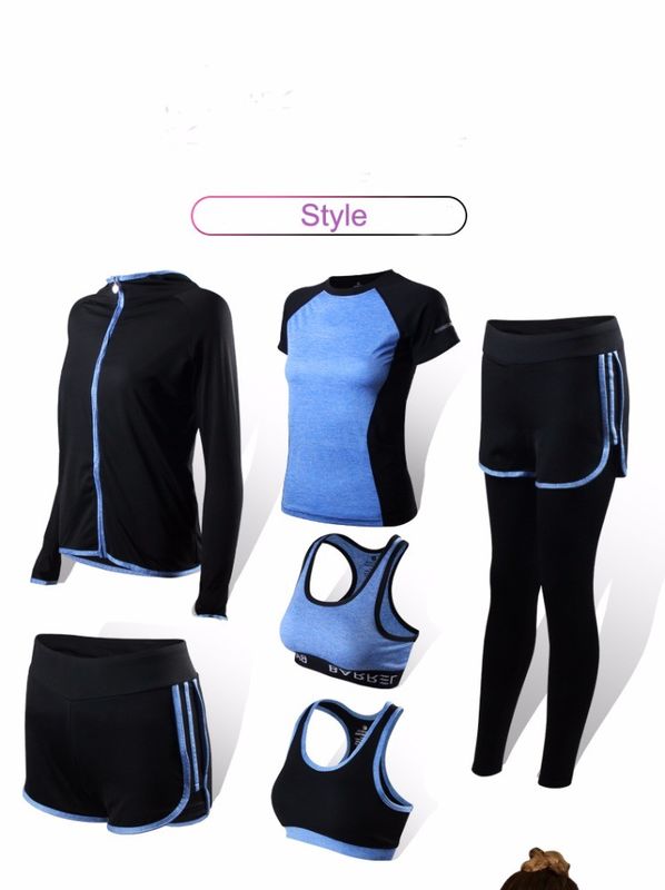 η συγκομιδή 3pcs/Set Workout ολοκληρώνει το στηθόδεσμο για μπλε αντιβακτηριακό εφήβων XXL